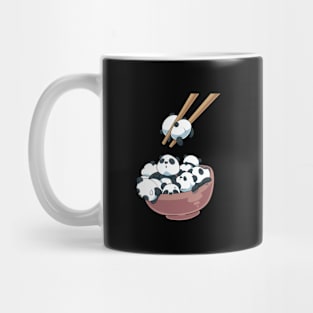 Japanese Panda Bears Noodle Bowl Mug